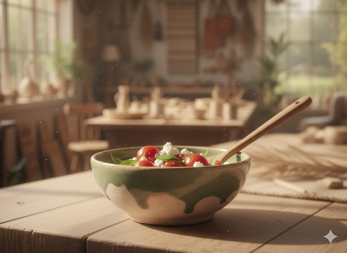 Small ceramic serving bowl