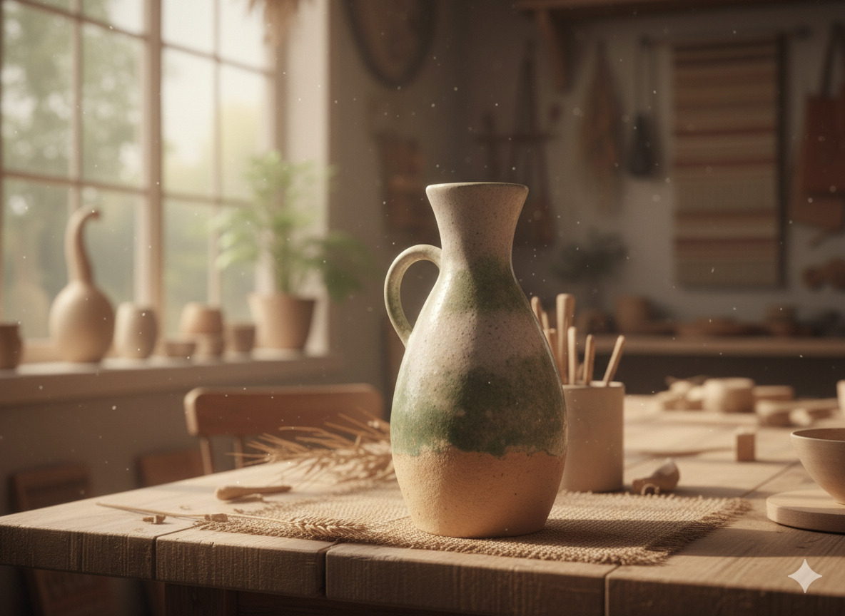 Hand-thrown ceramic vase